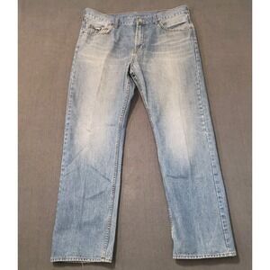 Bullhead Rincon Jeans Men 36x32 Blue Cotton Denim Straight Workwear Faded Travel